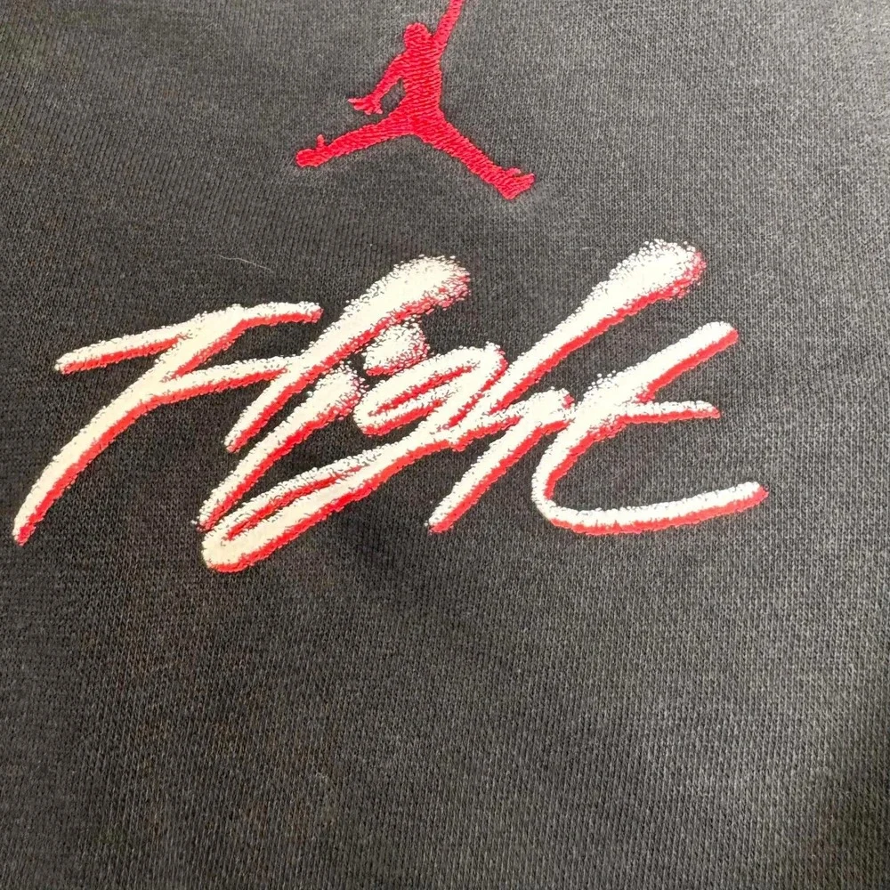 Jordan Hoodie Men's Large‎ Flight Black Jumpman Logo